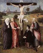BOSCH, Hieronymus Crucifixion with a Donor  hgkl oil painting artist